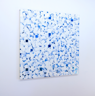 Tom Henderson Blue Abstract painting 2016