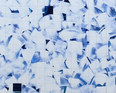 Tom Henderson Blue Abstract painting 2016