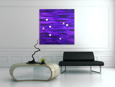 Tom Henderson Club of Squares Abstract painting 2017