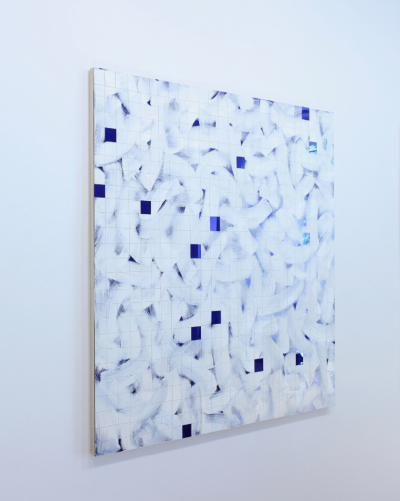 Tom Henderson Deep blue Abstract painting 2016