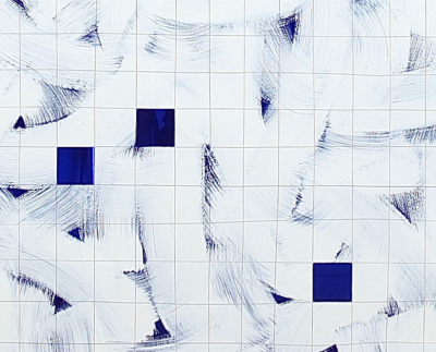 Tom Henderson Deep blue Abstract painting 2016