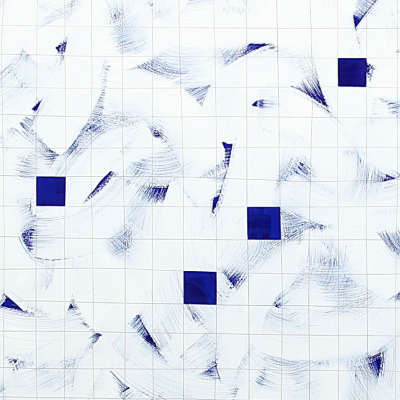 Tom Henderson Deep blue Abstract painting 2016