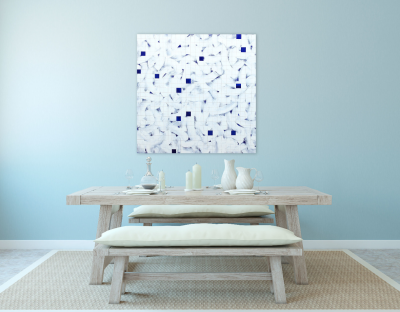 Tom Henderson Deep blue Abstract painting 2016