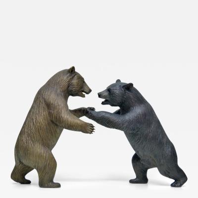 Tom Hjorleifson Fun and Games two Black Bears