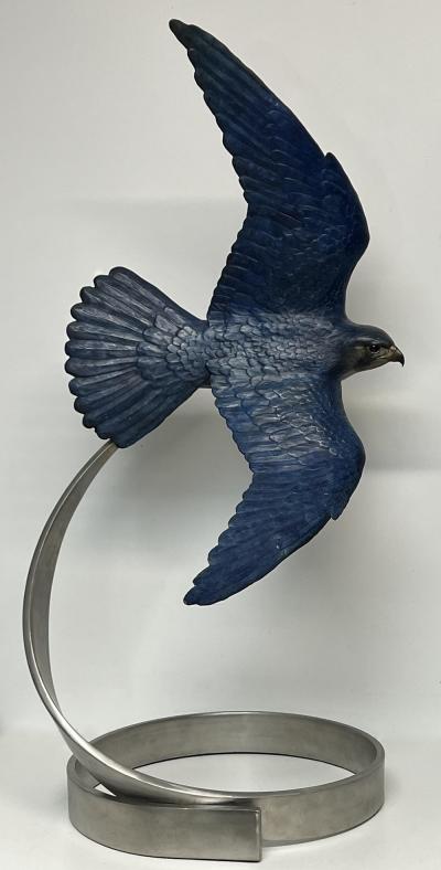 Tom Hjorleifson Pursuit Life Size Peregrine Falcon