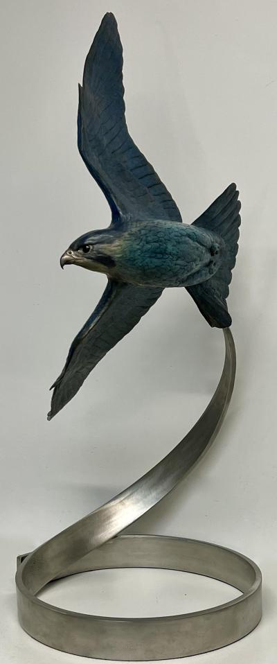 Tom Hjorleifson Pursuit Life Size Peregrine Falcon