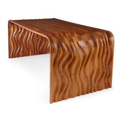 Tom Vaughan Ripple black walnut desk by Tom Vaughan