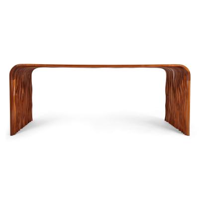 Tom Vaughan Ripple black walnut desk by Tom Vaughan