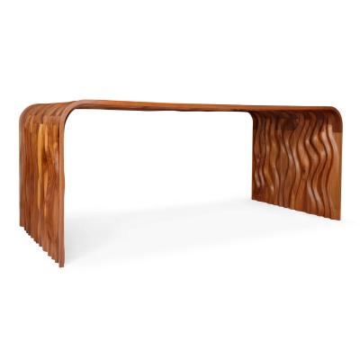 Tom Vaughan Ripple black walnut desk by Tom Vaughan