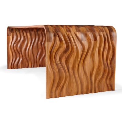 Tom Vaughan Ripple black walnut desk by Tom Vaughan