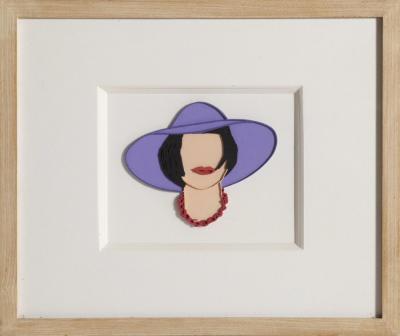 Tom Wesselmann Monica with a Purple Hat