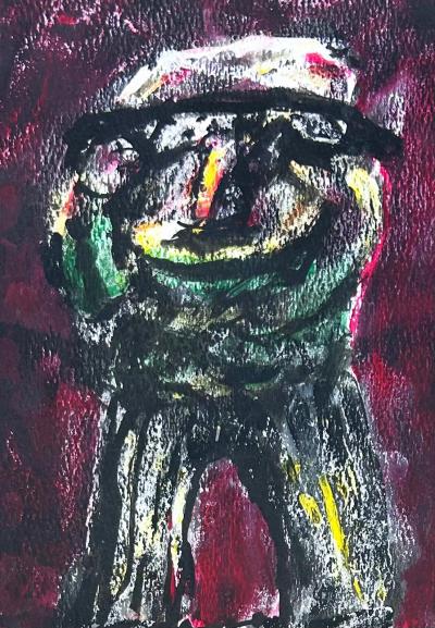 Tomas Sanchez Abstract Watercolor Painting Tomas Sanchez Cuban American Artist