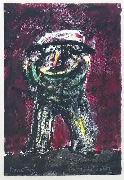 Tomas Sanchez Abstract Watercolor Painting Tomas Sanchez Cuban American Artist