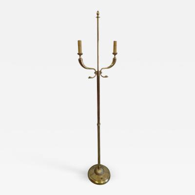 Tomaso Buzzi Pair Italian Mid Century Brass Floor Lamps Attributed Tomaso Buzzi and Gio Ponti