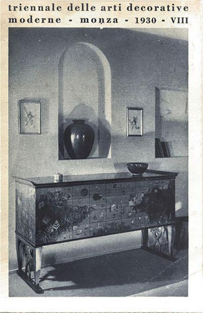 Tomaso Buzzi Tomaso Buzzi Masterwork 1930 Triennale of Modern Decorative Arts Monza Italy
