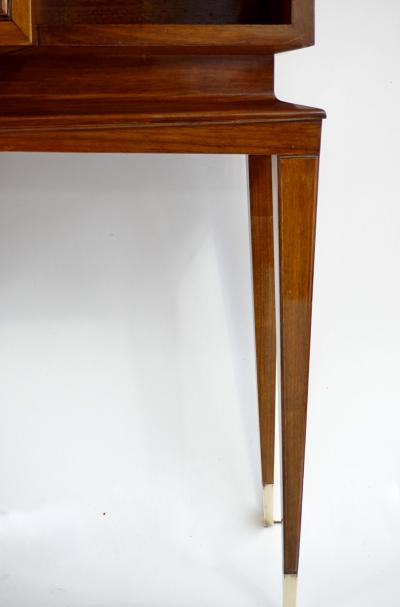 Tomaso Buzzi Tomaso Buzzi and Emilio Lancia attr bookcase cabinet veneered root walnut 1940