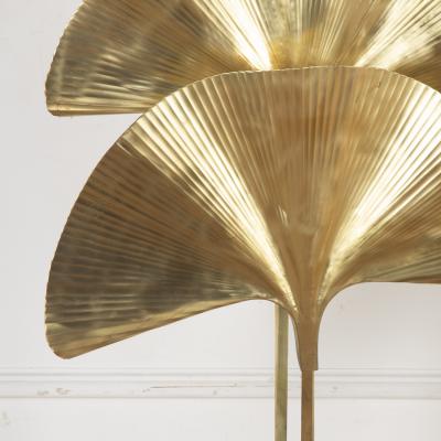 Tomasso Barbi Mid Century Modern Style Italian Ginkgo Floor Lamp
