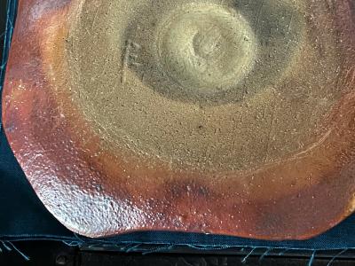 Tomio Suzuki Set of Five Yohen Kin Shino Ceramic Plates by Suzuki Tomio