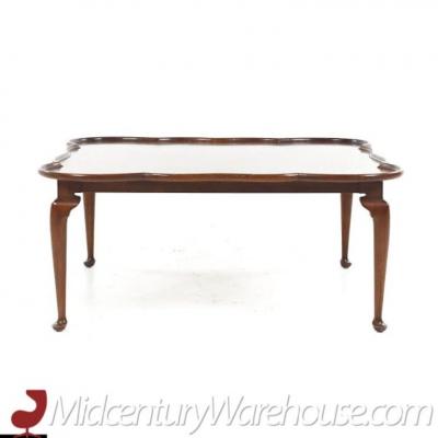 Tomlinson Furniture Co Tomlinson Sophisticate Mid Century Walnut and Burlwood Coffee Table