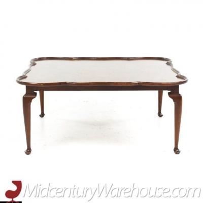 Tomlinson Furniture Co Tomlinson Sophisticate Mid Century Walnut and Burlwood Coffee Table