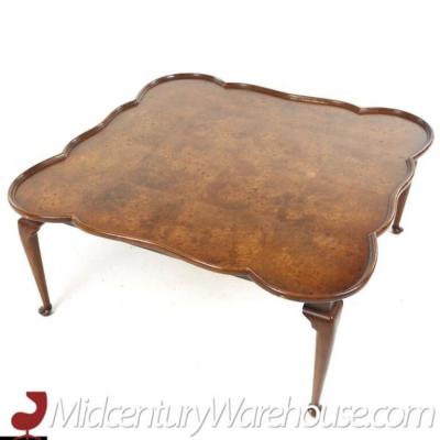 Tomlinson Furniture Co Tomlinson Sophisticate Mid Century Walnut and Burlwood Coffee Table