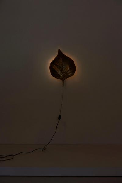 Tommaso Barbi 1 of 4 Huge Rhaburb Leaf Brass Wall Lights or Sconces by Tommaso Barbi