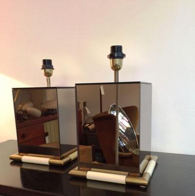 Tommaso Barbi 1970s Rare Pair of Tommaso Barbi Table Lamps