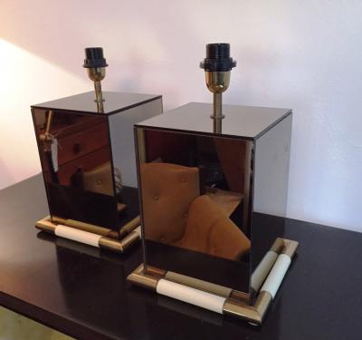 Tommaso Barbi 1970s Rare Pair of Tommaso Barbi Table Lamps