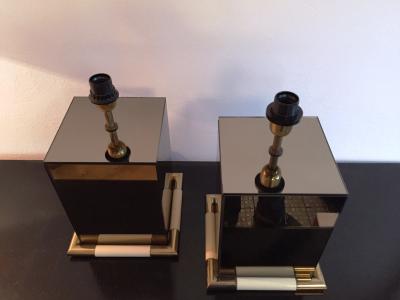Tommaso Barbi 1970s Rare Pair of Tommaso Barbi Table Lamps