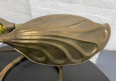 Tommaso Barbi Double Leaf Brass Lamp by Tomasso Barbi for Carlos Giorgi