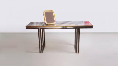 Tommaso Barbi Huge Signed Tommaso Barbi Picture Frame in Brass and Glass