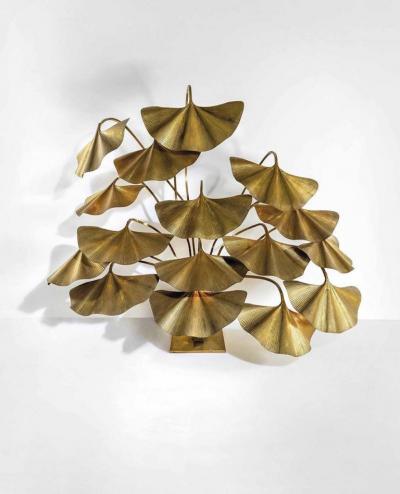 Tommaso Barbi Iconic Ginkgo Leaves Floor Lamp by Tommaso Barbi 1970 circa