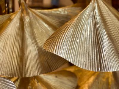 Tommaso Barbi Iconic Ginkgo Leaves Floor Lamp by Tommaso Barbi 1970 circa