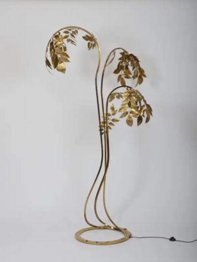 Tommaso Barbi Impressive Tommaso Barbi floor lamp Wisteria Italy c1970
