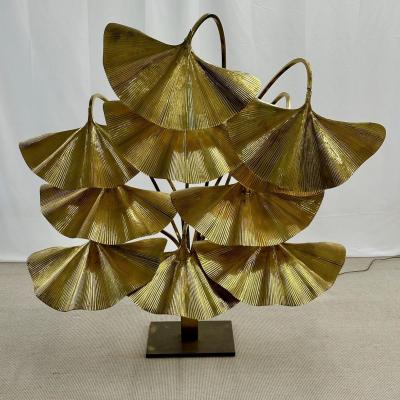 Tommaso Barbi Italian Mid Century Modern Tommaso Barbi Ginkgo Floor Lamp Bottega Gadda Massive