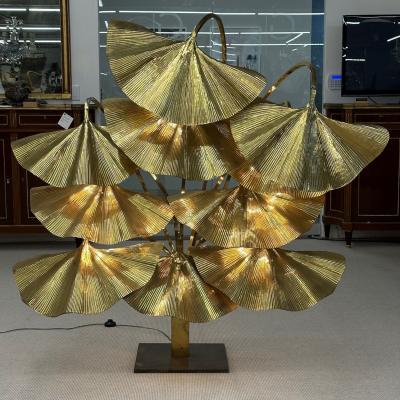 Tommaso Barbi Italian Mid Century Modern Tommaso Barbi Ginkgo Floor Lamp Bottega Gadda Massive