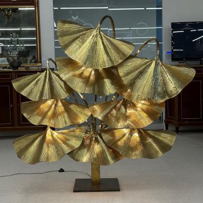 Tommaso Barbi Italian Mid Century Modern Tommaso Barbi Ginkgo Floor Lamp Bottega Gadda Massive