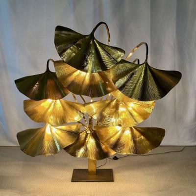 Tommaso Barbi Italian Mid Century Modern Tommaso Barbi Ginkgo Floor Lamp Bottega Gadda Massive