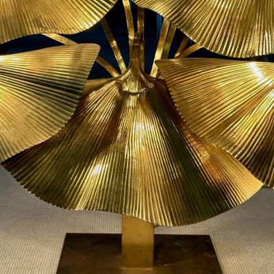 Tommaso Barbi Italian Mid Century Modern Tommaso Barbi Ginkgo Floor Lamp Bottega Gadda Massive