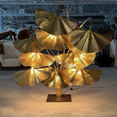 Tommaso Barbi Italian Mid Century Modern Tommaso Barbi Ginkgo Floor Lamp Bottega Gadda Massive