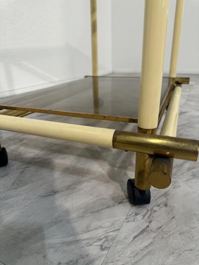 Tommaso Barbi Mid Century Italian Bar Cart by Tommaso Barbi 1970s