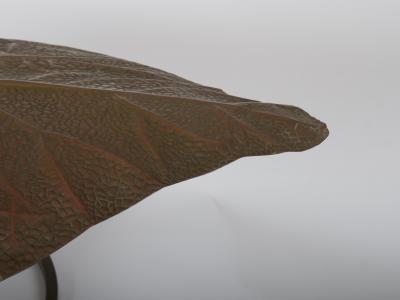 Tommaso Barbi Original 1970s Tommaso Barbi for Bottega Gadda two leaf rhubarb table light