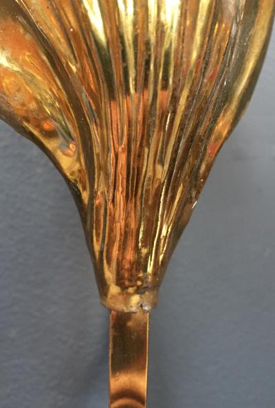 Tommaso Barbi Pair of Italian 20th Century Sconces in Brass by Tommaso Barbi