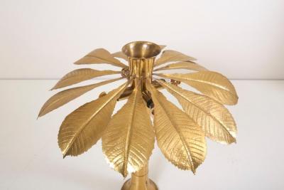 Tommaso Barbi Rare and Impressive Brass Rhaburb Floor Lamp by Tommaso Barbi