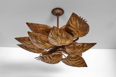 Tommaso Barbi Swirling Foliage Chandelier in the manner of Tommaso Barbi Europe 1960s