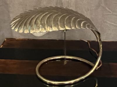 Tommaso Barbi TOMMASO BARBI STYLE GOLDTONE METAL LEAF LAMP