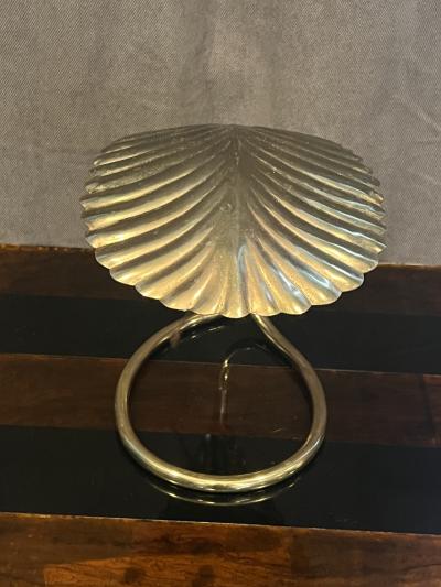 Tommaso Barbi TOMMASO BARBI STYLE GOLDTONE METAL LEAF LAMP