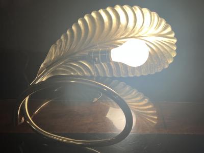 Tommaso Barbi TOMMASO BARBI STYLE GOLDTONE METAL LEAF LAMP
