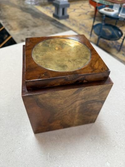 Tommaso Barbi Tommaso Barbi Burl Wood Ice Bucket Italy 1970s