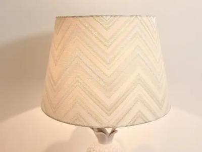 Tommaso Barbi Tommaso Barbi Style White Pineapple Hollywood Regency Table Lamp Italy 1970s
